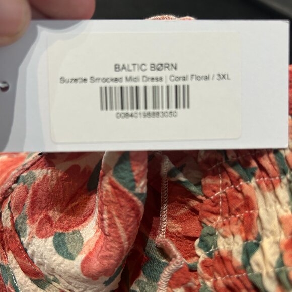 Baltic Born Floral Midi Dress - Pink and Green - Picture 9 of 13